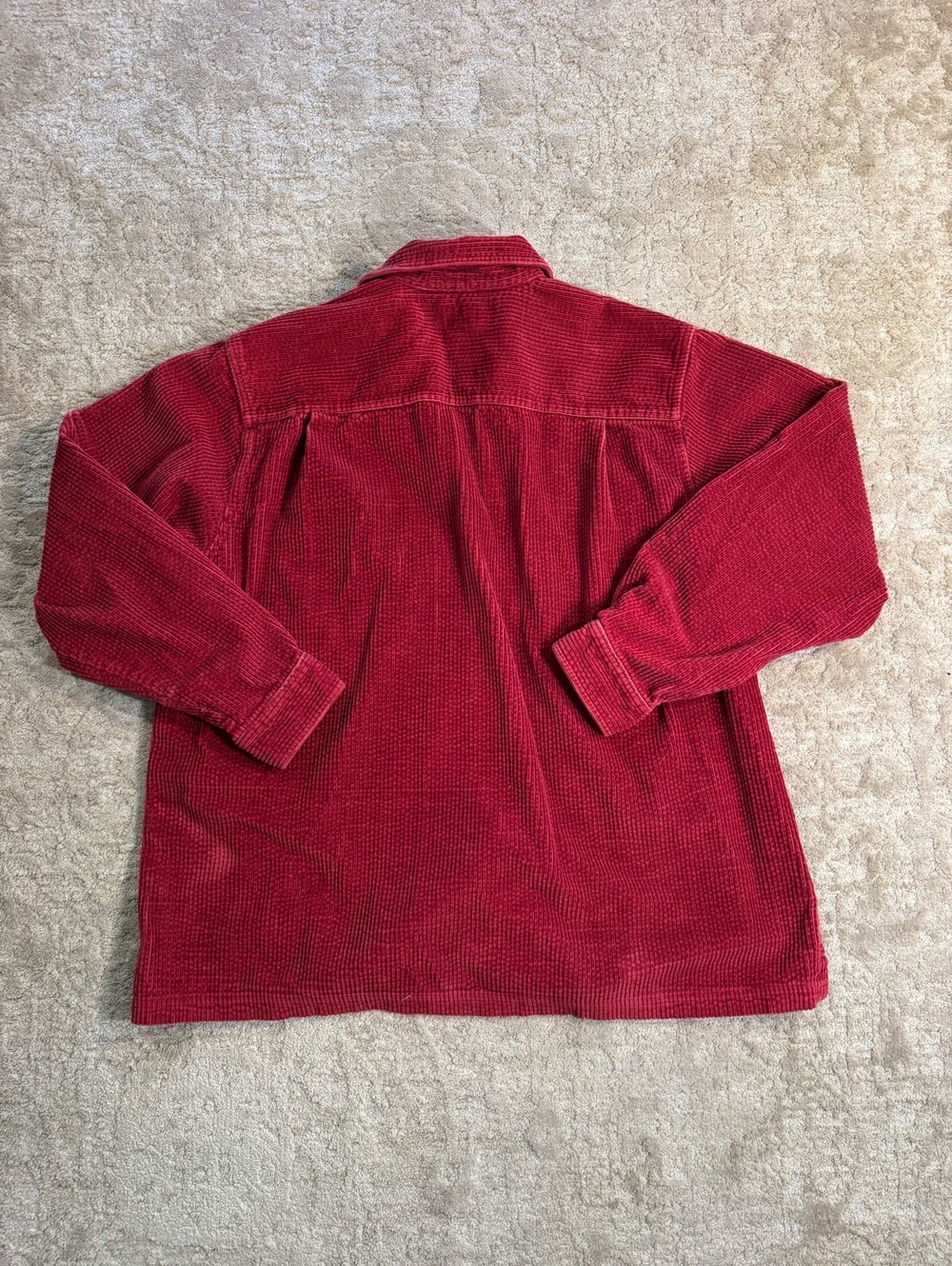 L.L. Bean Women's Red Corduroy Button-Up Shirt XL Regular - Picture 5 of 5